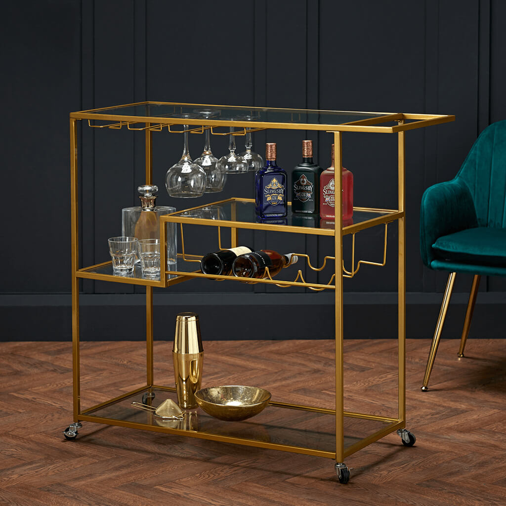 Porter Gold Drinks Trolley