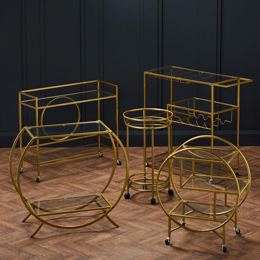 Porter Gold Drinks Trolley