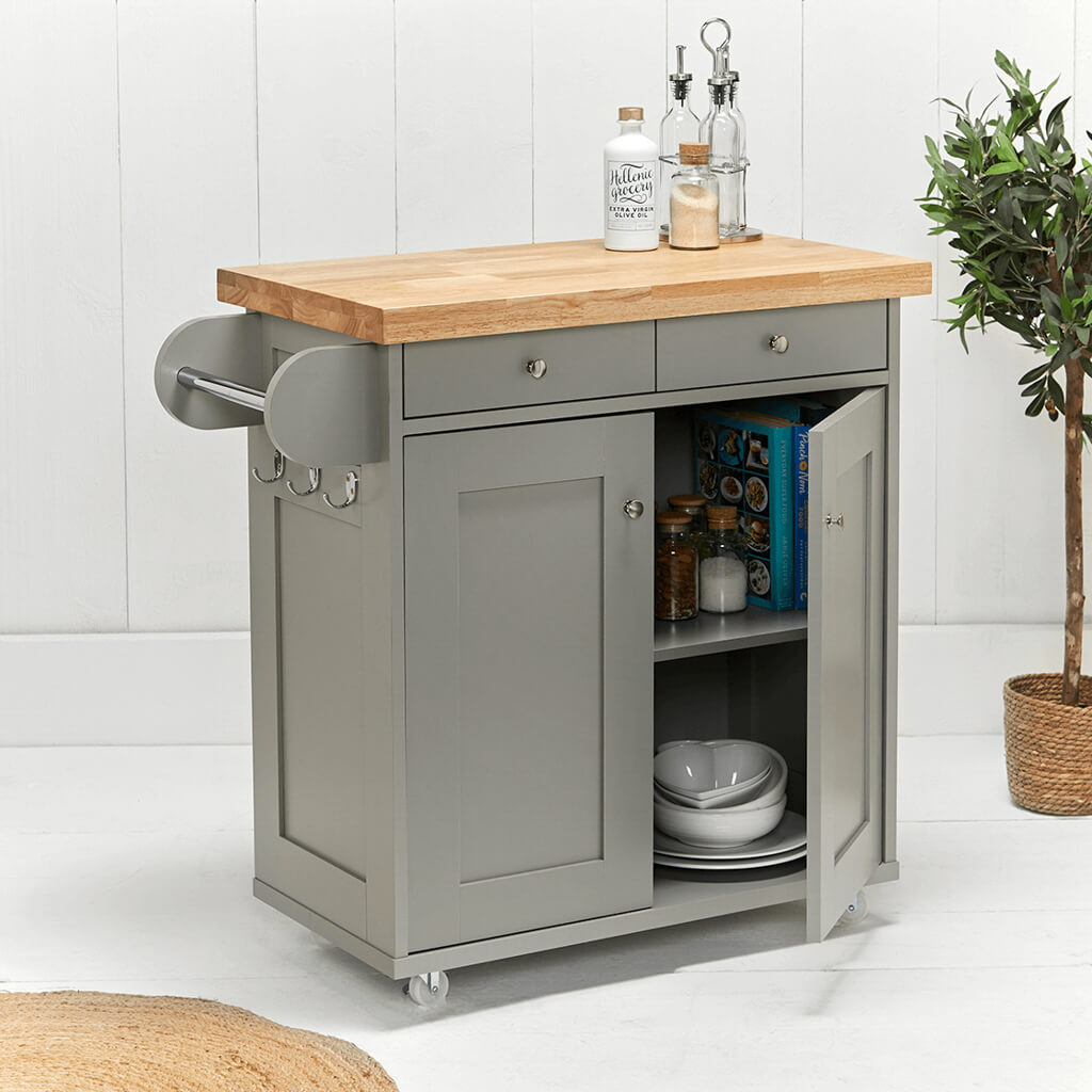 Portland Grey Kitchen Island