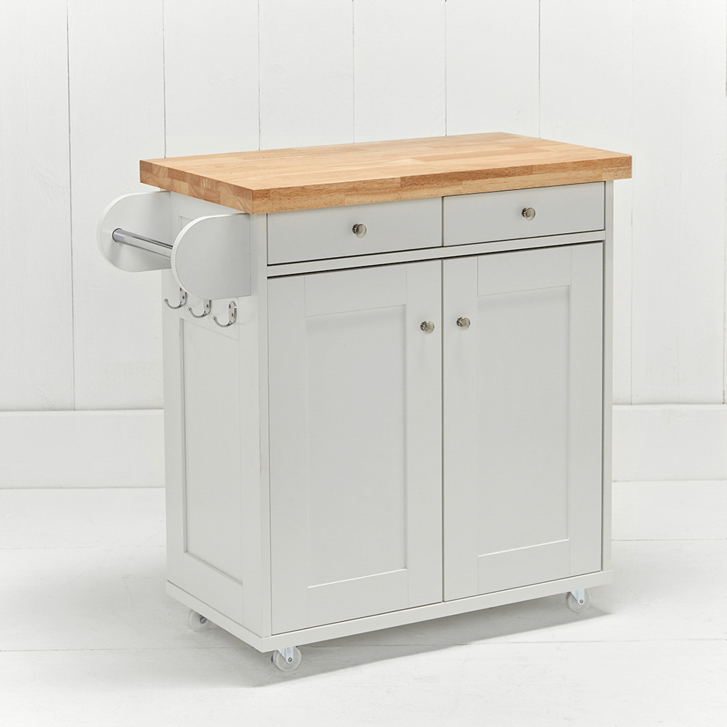 Portland White Kitchen Island