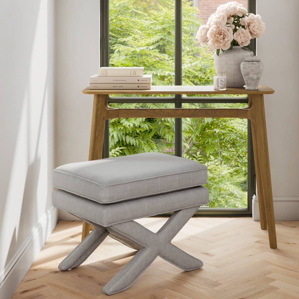 Rhode Light Grey Stool