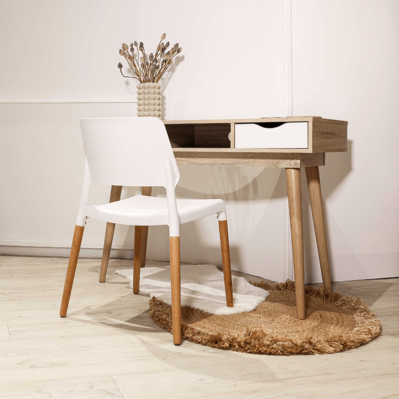 Riva White Dining Chair