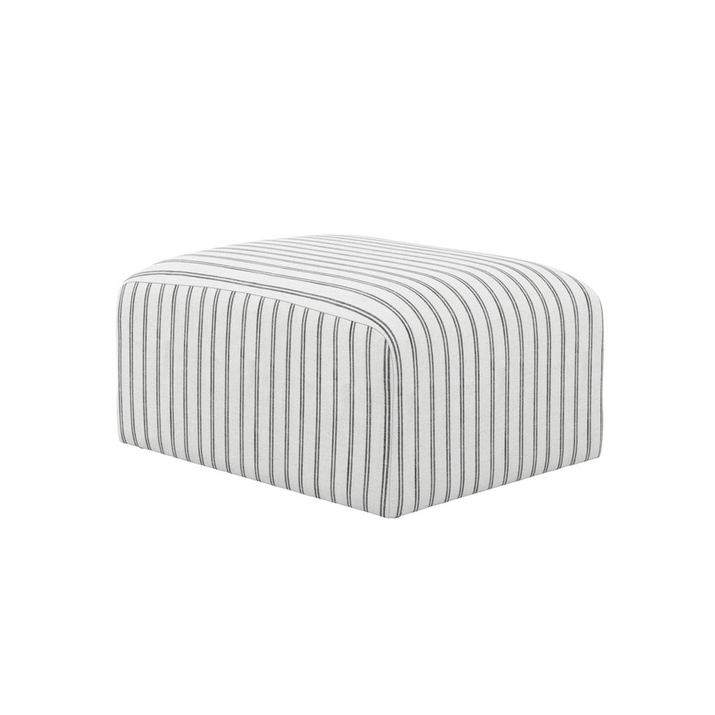 Ryder Chalk Stripe Pouffe