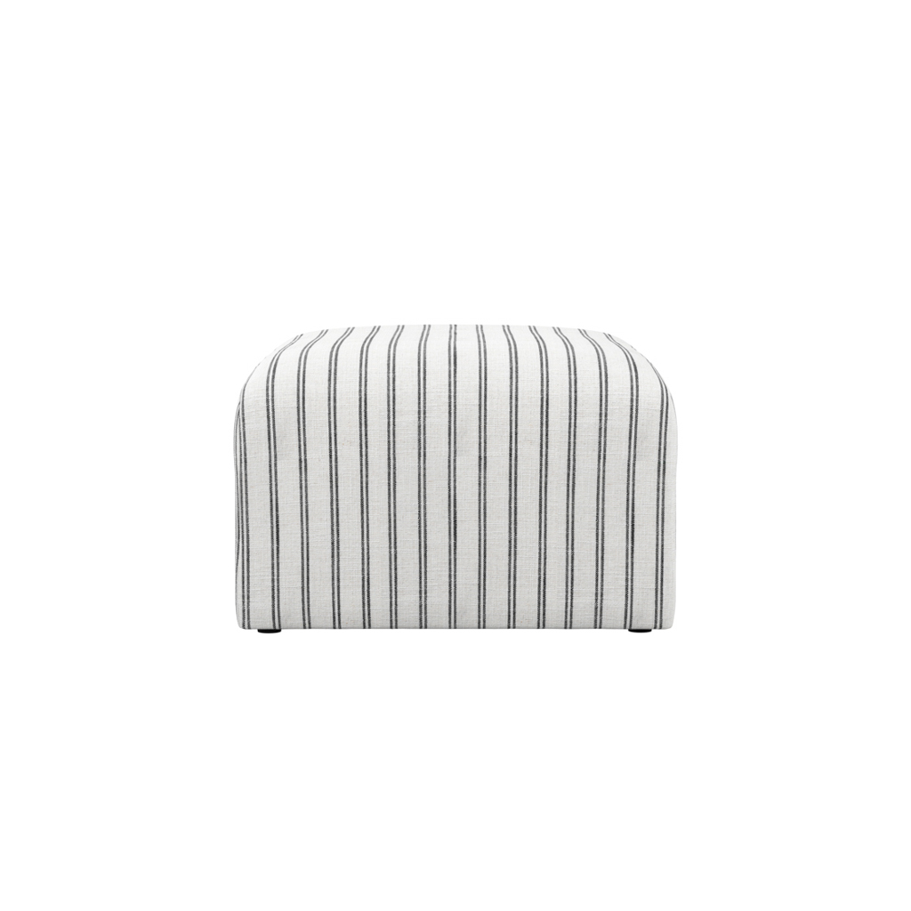 Ryder Chalk Stripe Pouffe