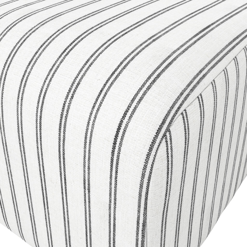 Ryder Chalk Stripe Pouffe