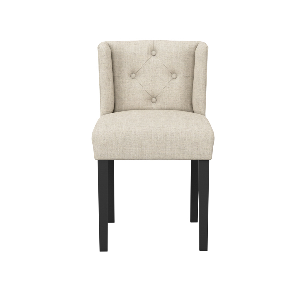 Shay Stone Winged Dining Chair Without Arms