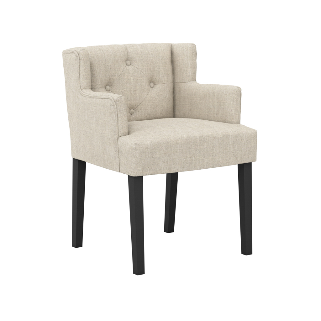 Shay Stone Winged Dining Chair with Arms