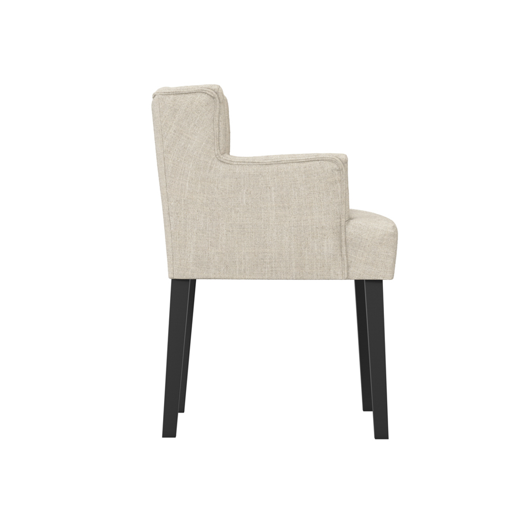 Shay Stone Winged Dining Chair with Arms