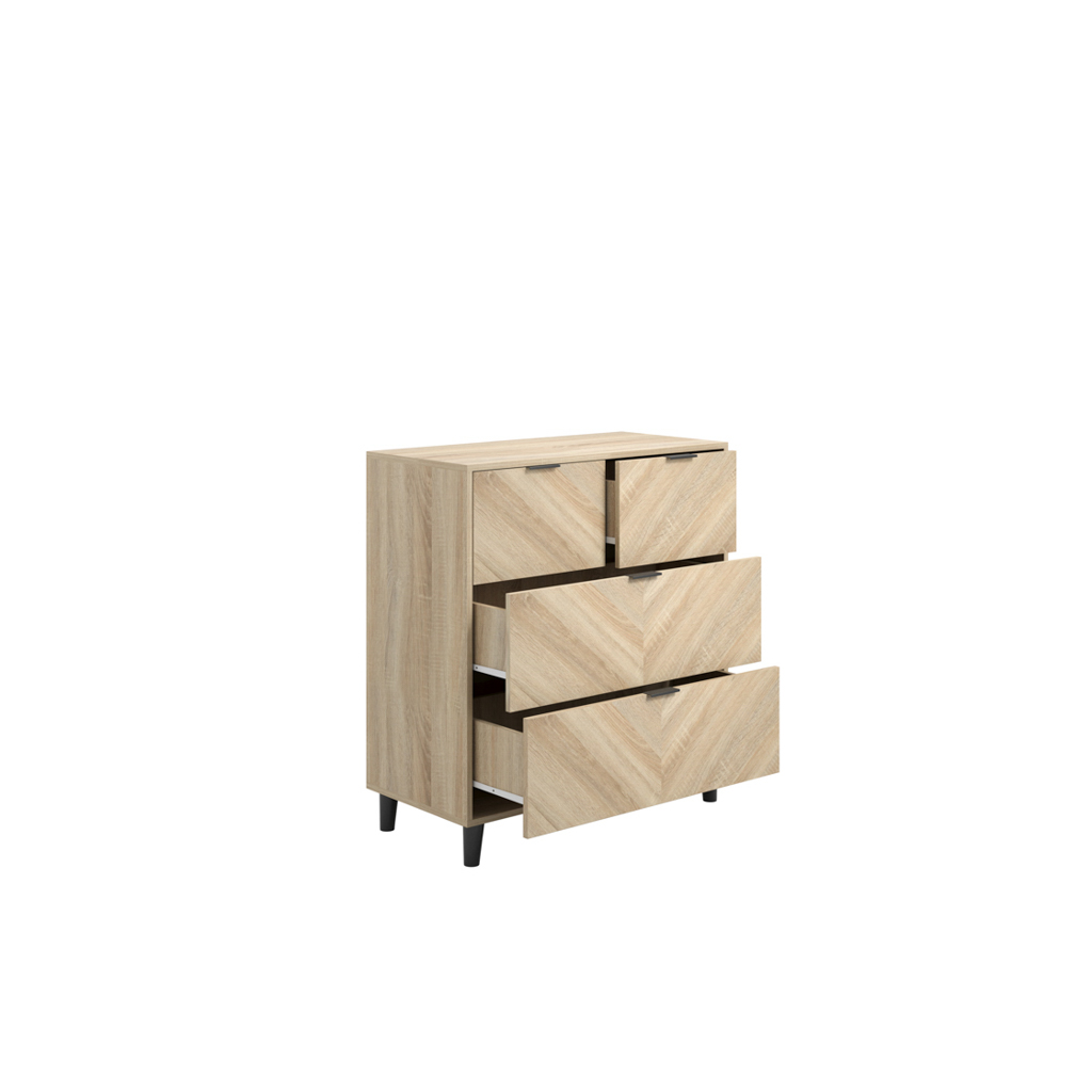 Stockholm Chevron Chest of Drawers