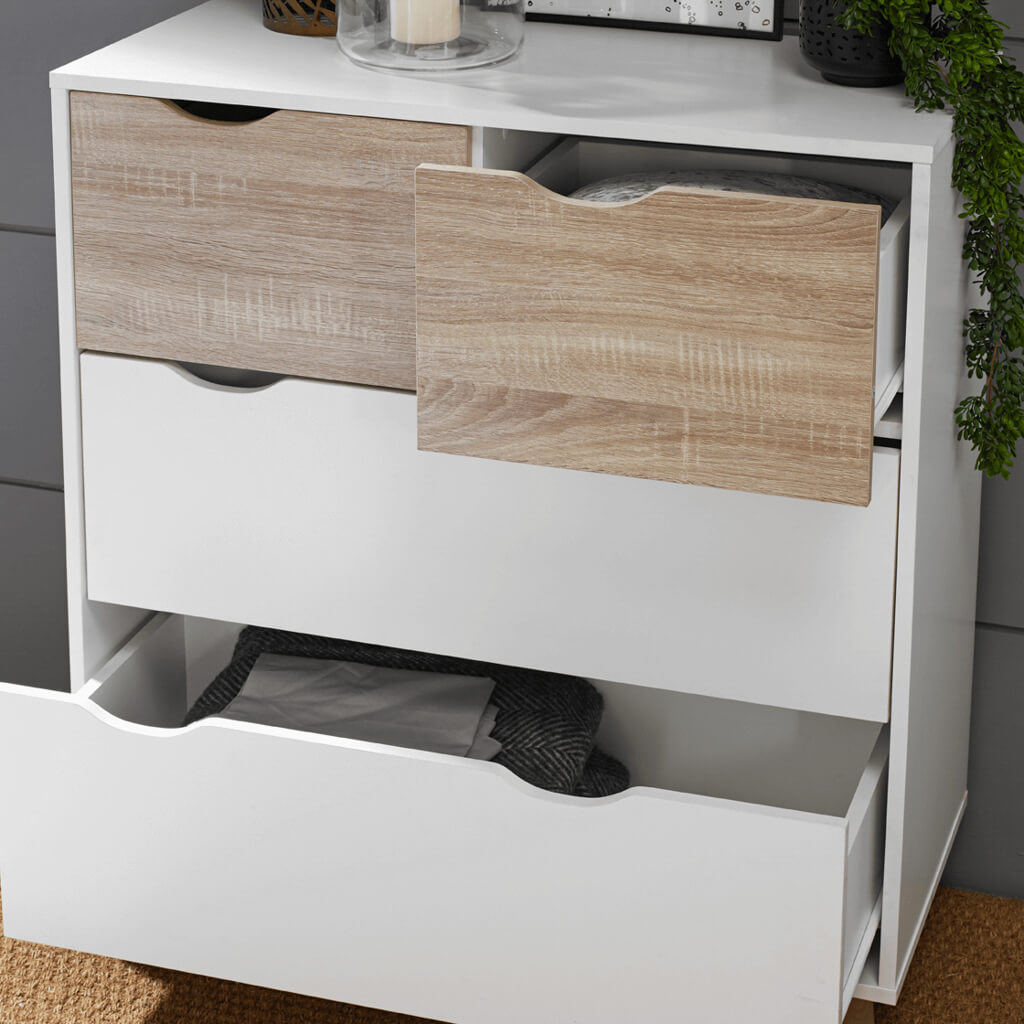 Stockholm White-Oak Chest of Drawers