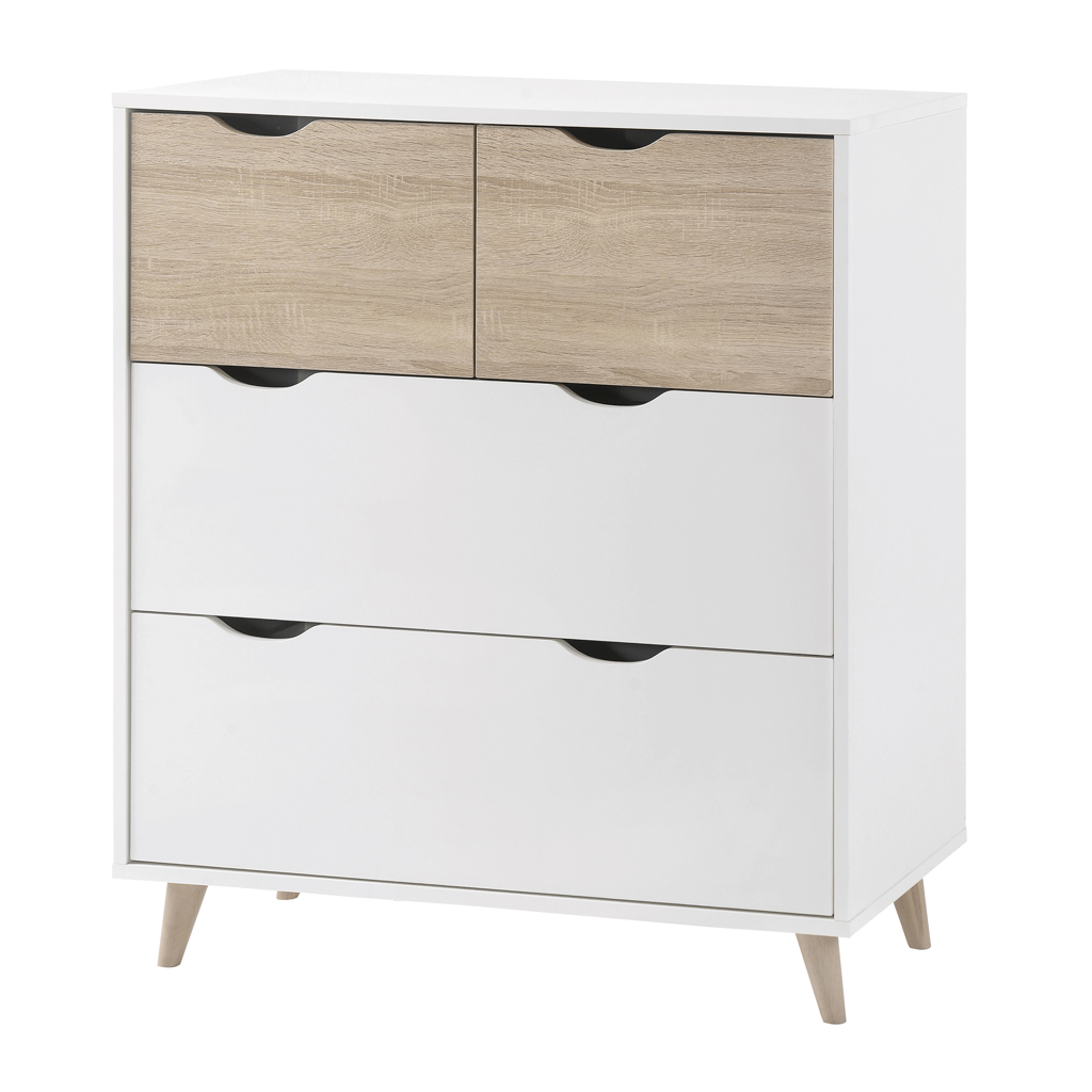 Stockholm White-Oak Chest of Drawers