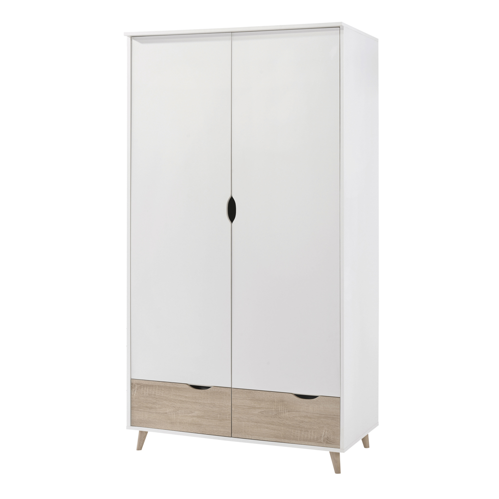 Stockholm White-Oak Double Wardrobe