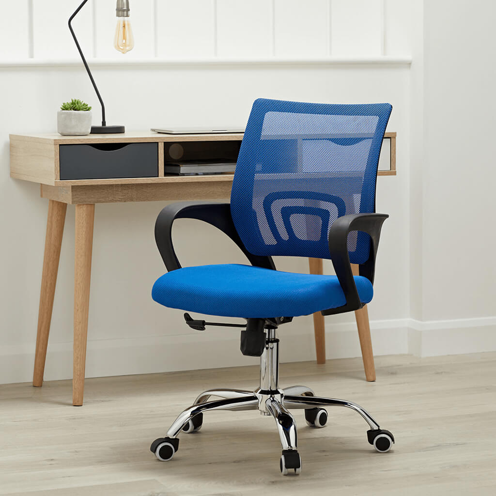 Tate Blue Mesh Back Office Chair