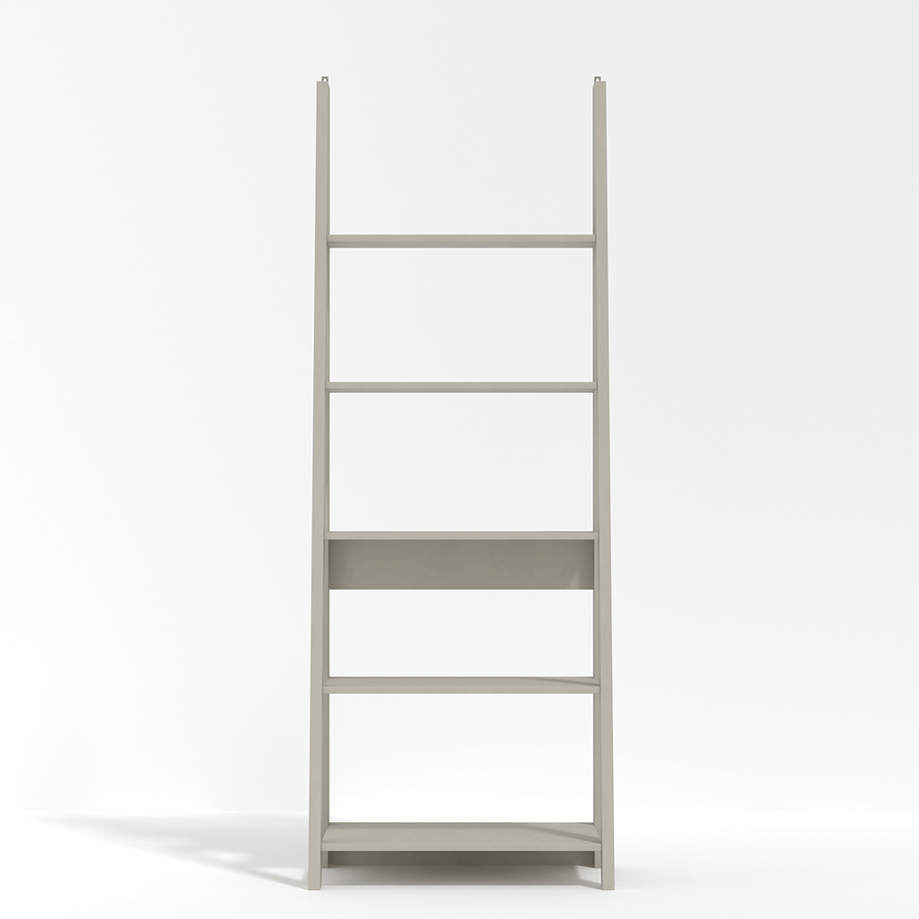 Tiva Grey Ladder Bookcase