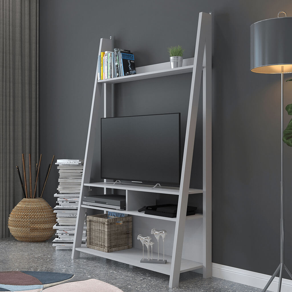 Tiva Grey Ladder Media Unit