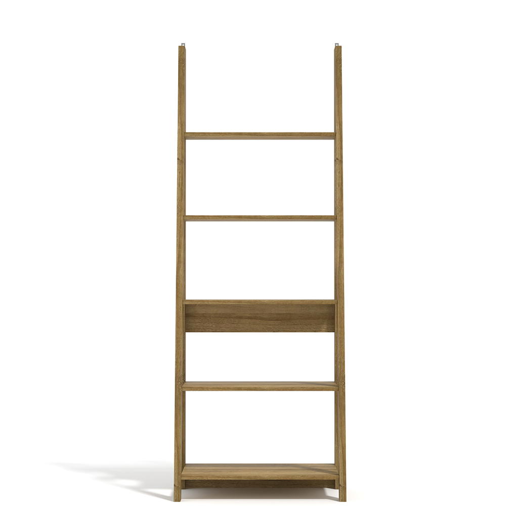 Tiva Oak Ladder Bookcase