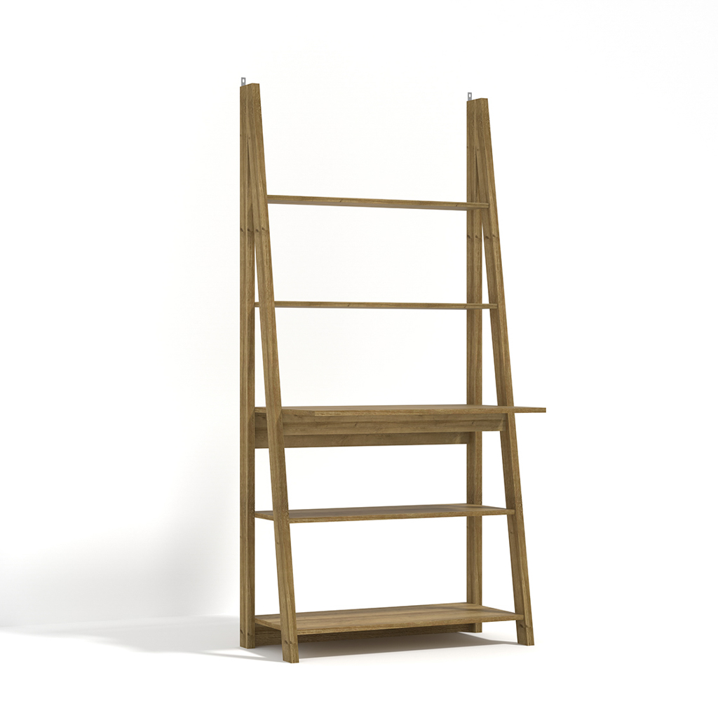 Tiva Oak Ladder Desk