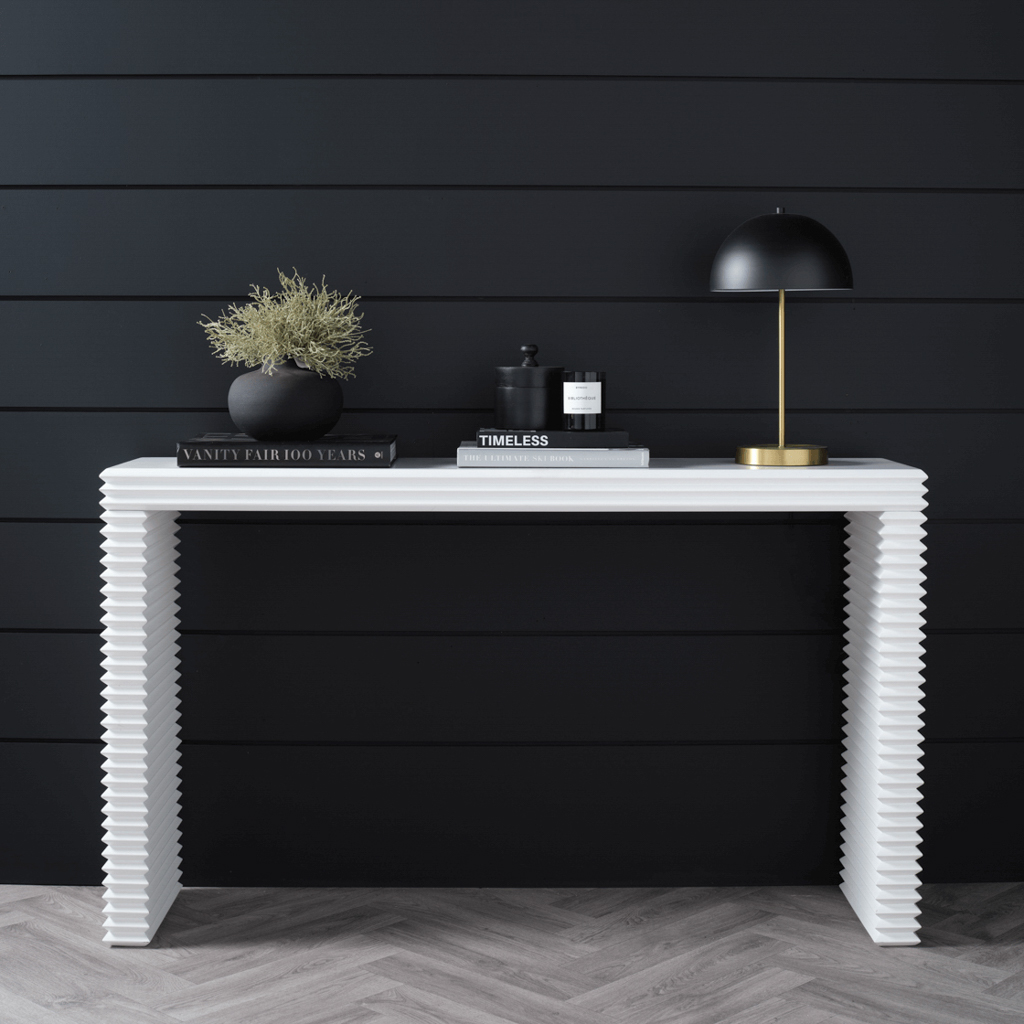 Zen White Console Table