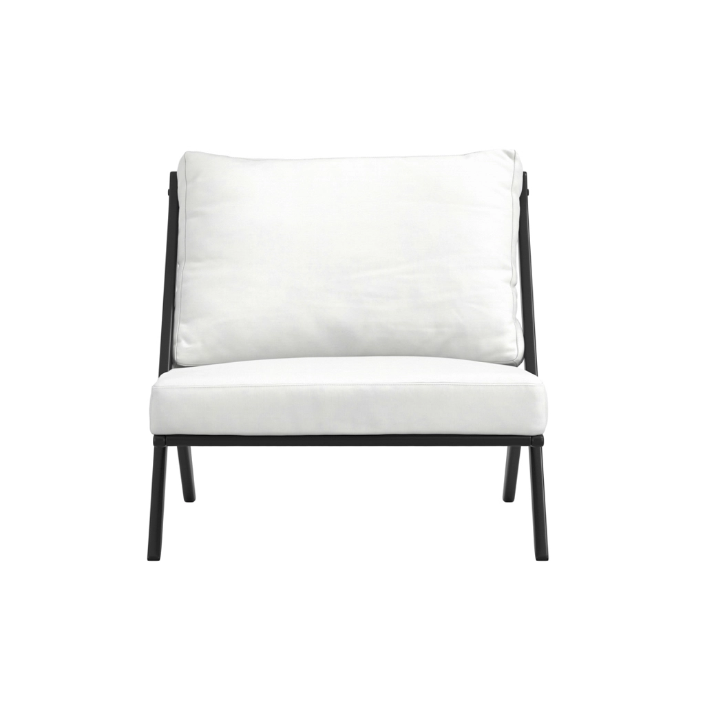 Aspen White and Black Chair