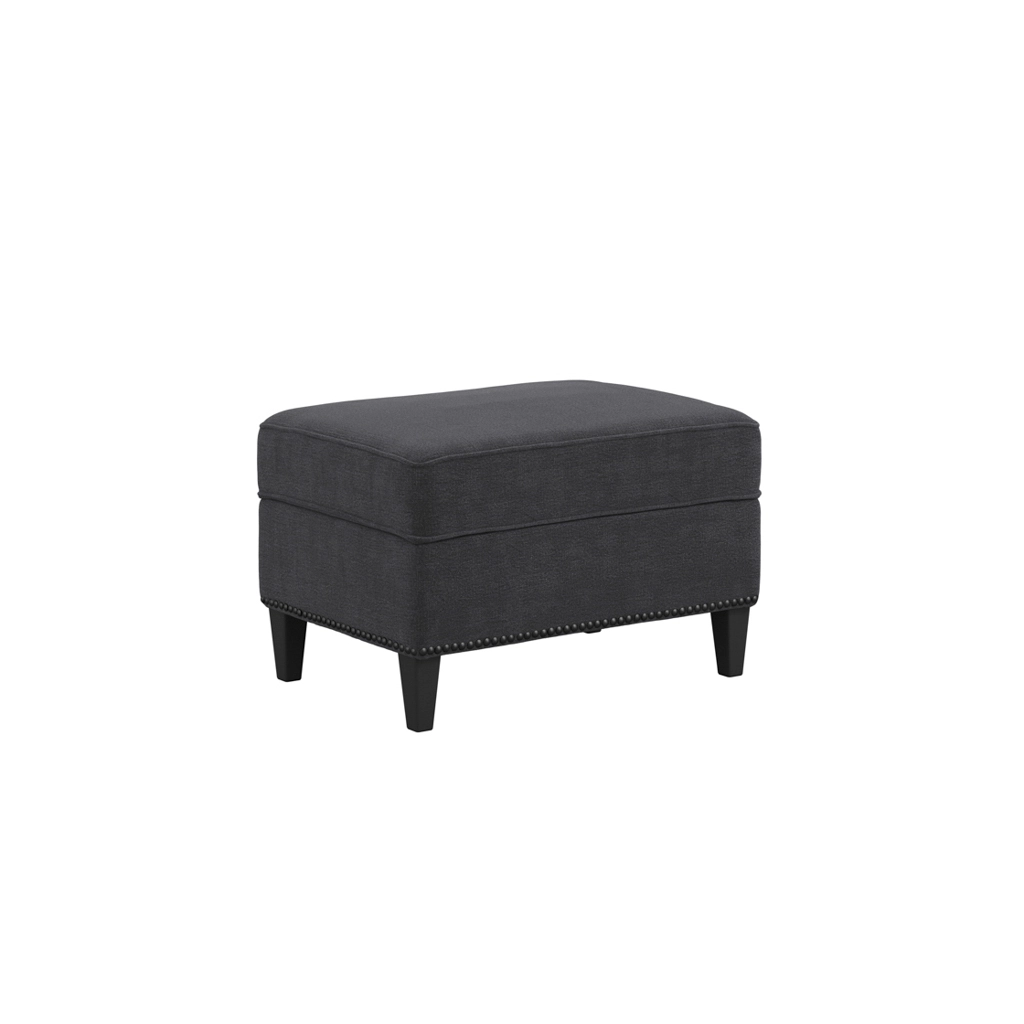 Atticus Anthracite Footstool