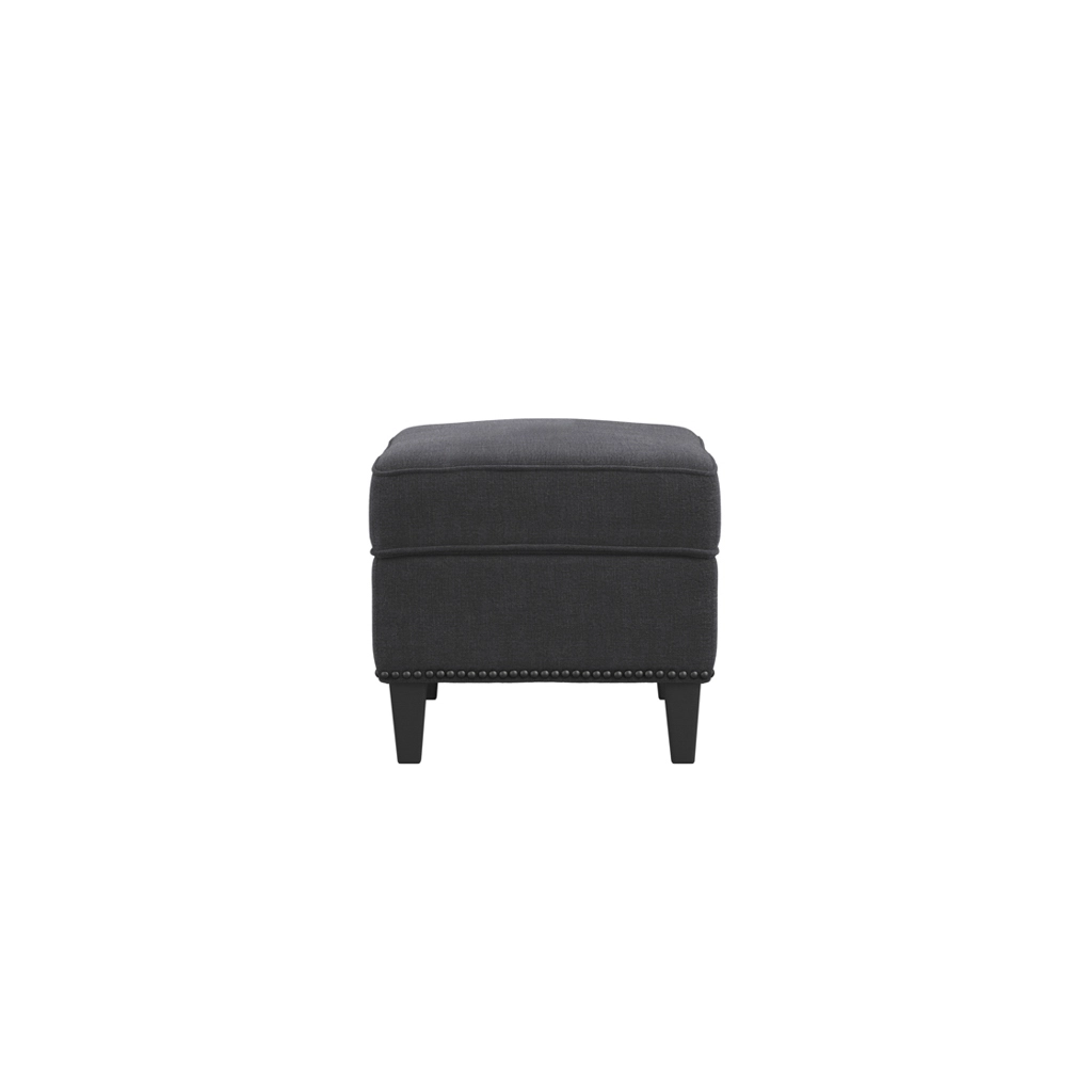 Atticus Anthracite Footstool