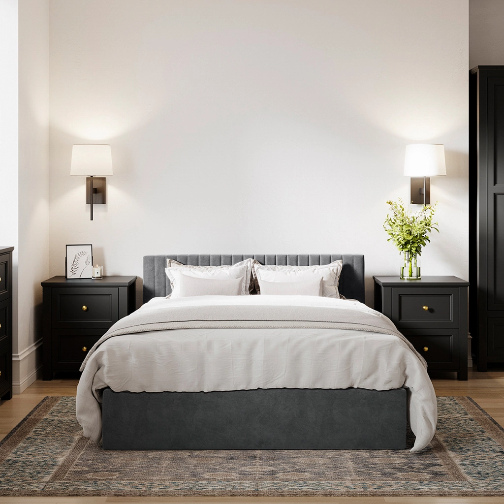 Berlin Silver King Bed