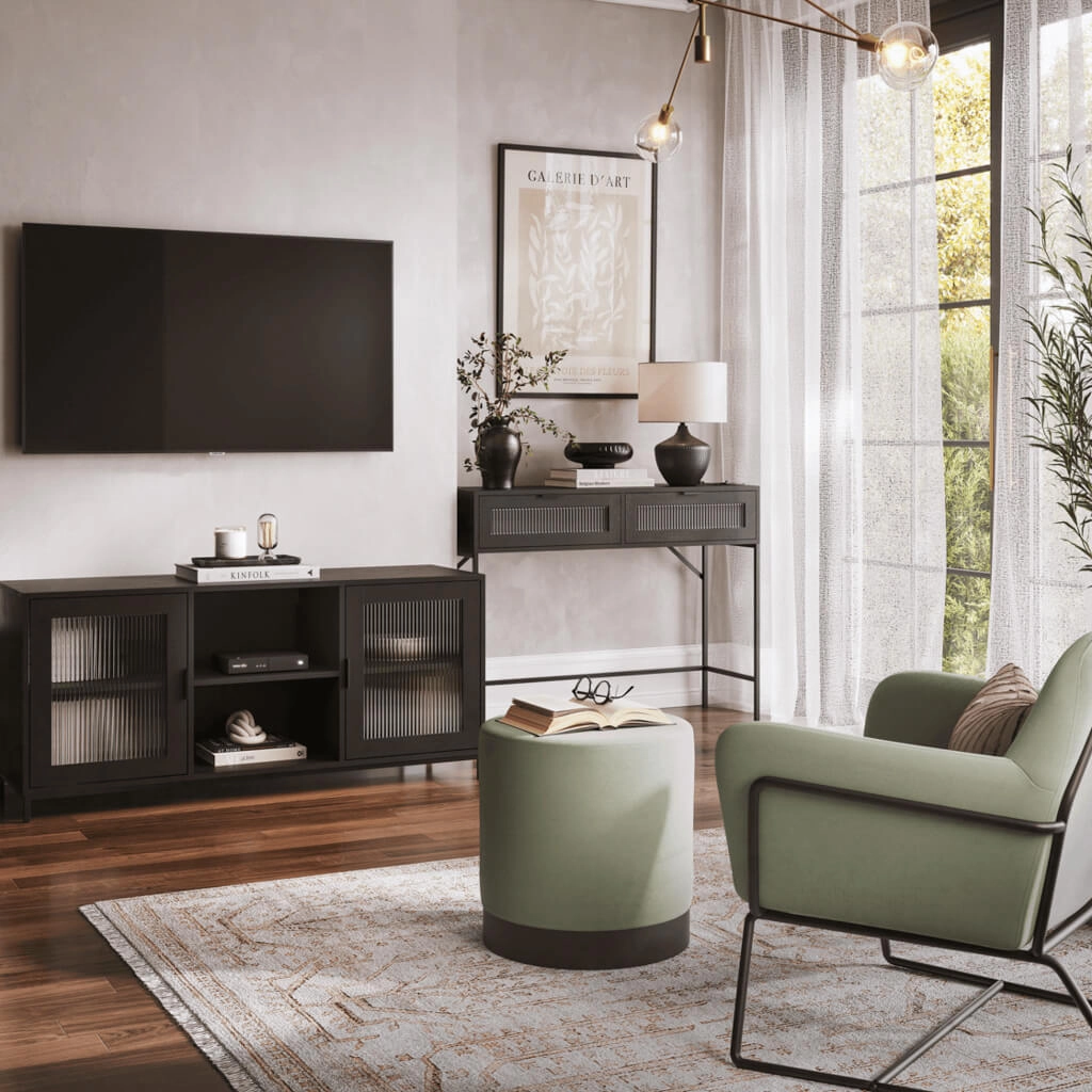 Lincoln Black Console Table