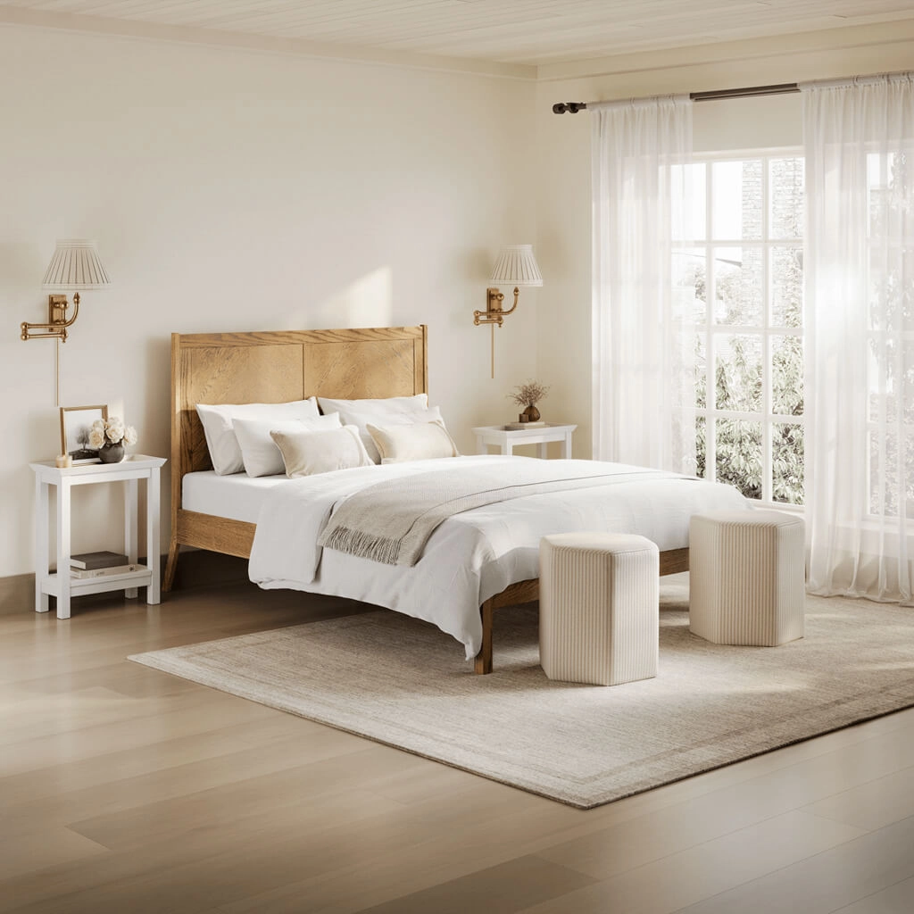 Palms Smoked Kingsize Bed