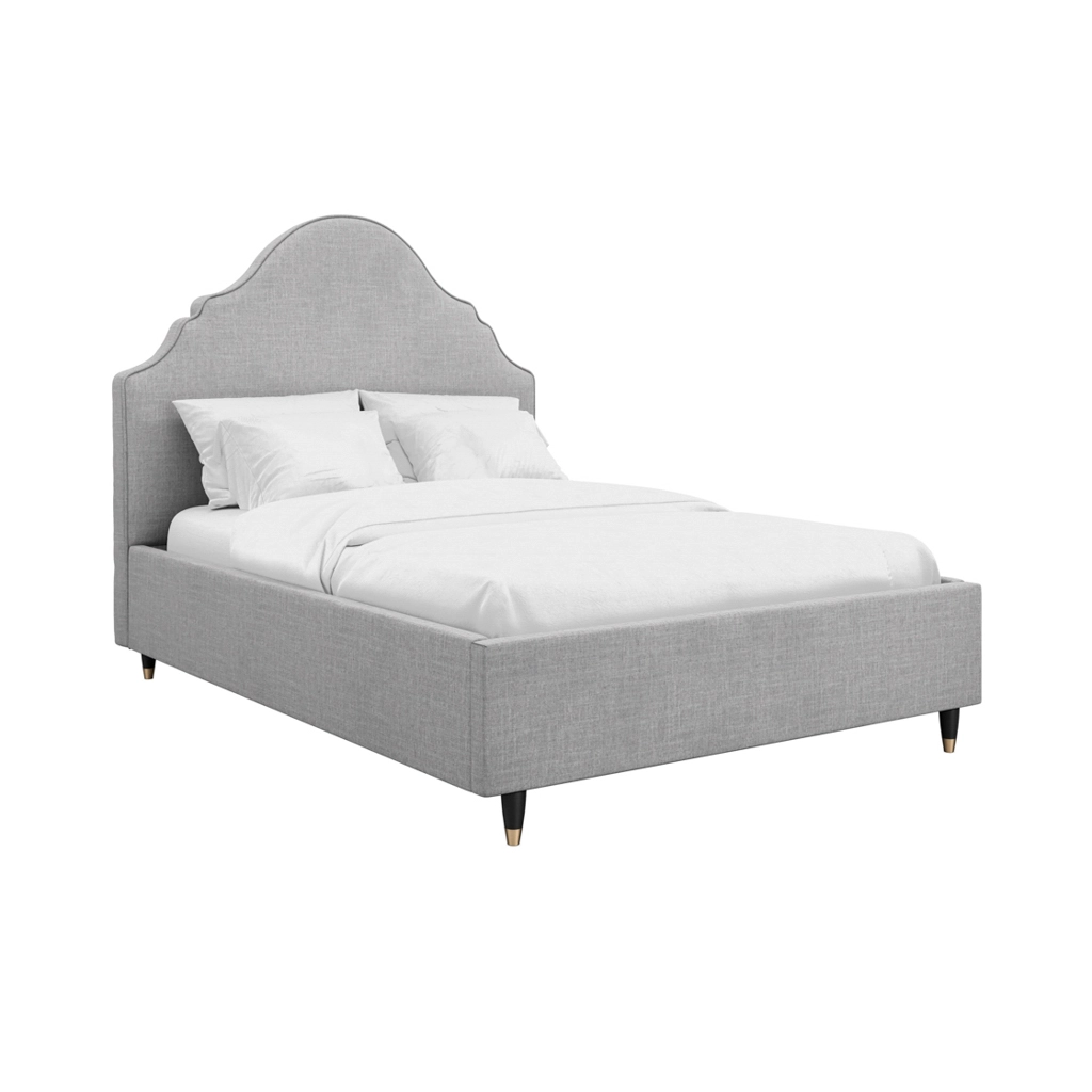 Quince Light Grey Kingsize Bed