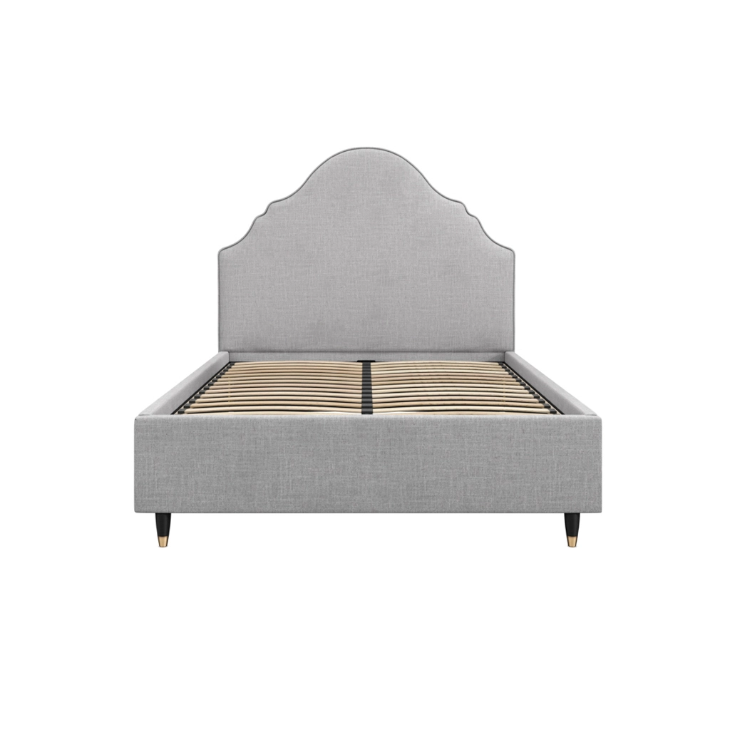 Quince Light Grey Kingsize Bed