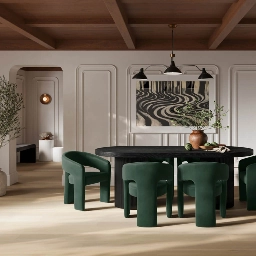 Alba Forest Green Dining Chair