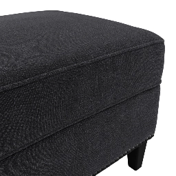 Atticus Anthracite Footstool