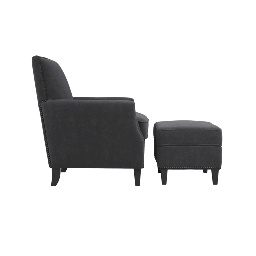 Atticus Anthracite Footstool