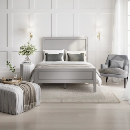 Bay Grey Double Bed