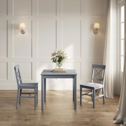 Crawford Anthracite Grey 2 Seater Dining Set