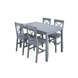 Crawford Anthracite Grey 4 Seater Dining Set
