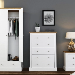 Devon White Chest of Drawers