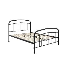 Halston Black Kingsize Bed