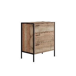 Hoxton Distressed Oak Effect Chest of Drawers