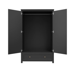 Ives Black Double Wardrobe