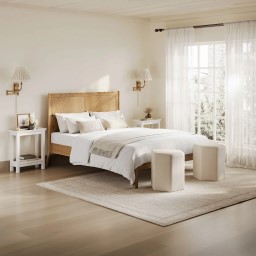 Palms Smoked Kingsize Bed