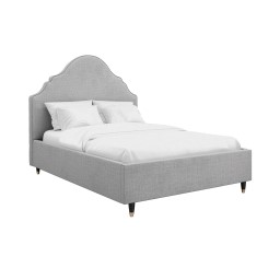 Quince Light Grey Kingsize Bed
