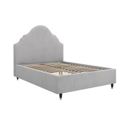 Quince Light Grey Kingsize Bed